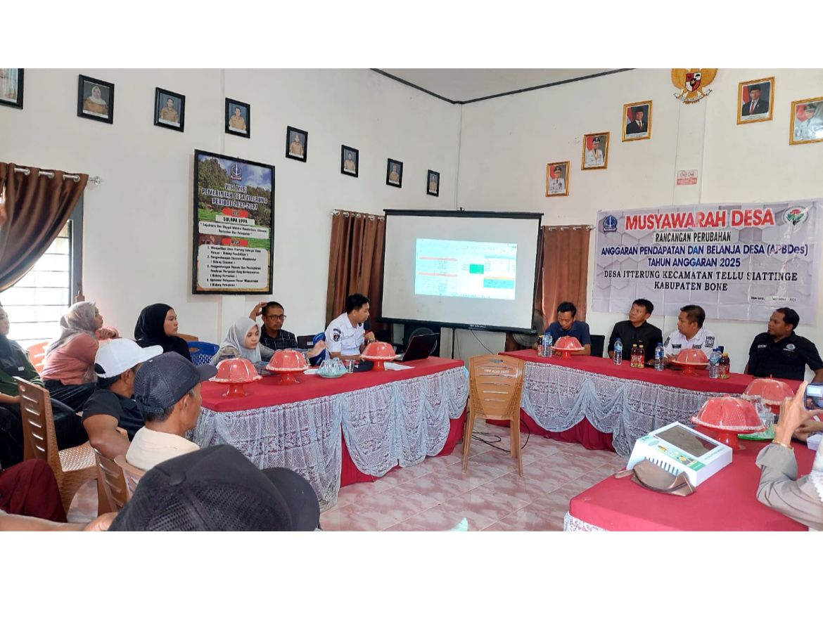 Musdes Rancangan Perubahan APBDes Tahun 2025 Desa  Itterung